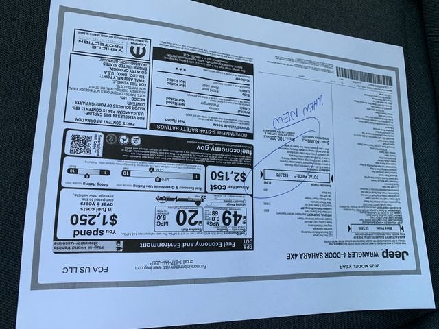 2025 Jeep Wrangler 4xe Sahara