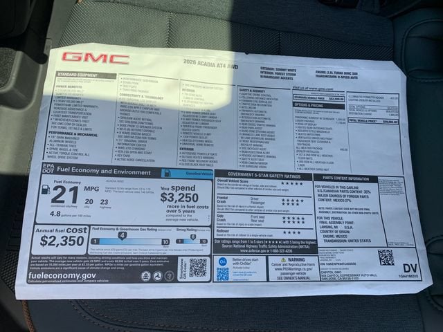 2026 GMC Acadia AT4