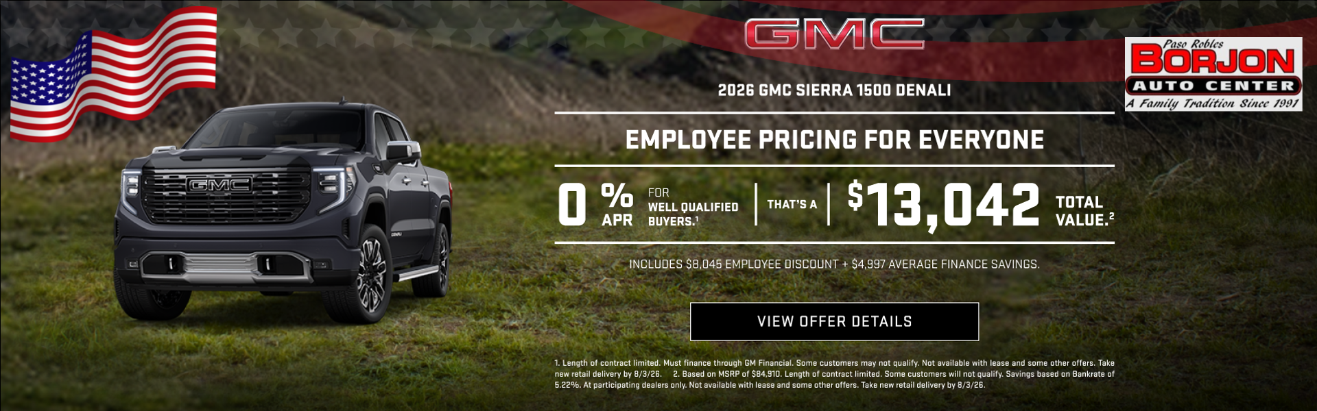 EMPLOYEE PRICING FOR EVERYONE0% APR for well-qualified buyer
