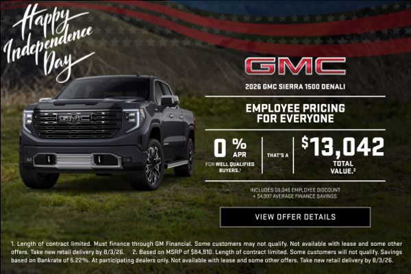 EMPLOYEE PRICING FOR EVERYONE0% APR for well-qualified buyer